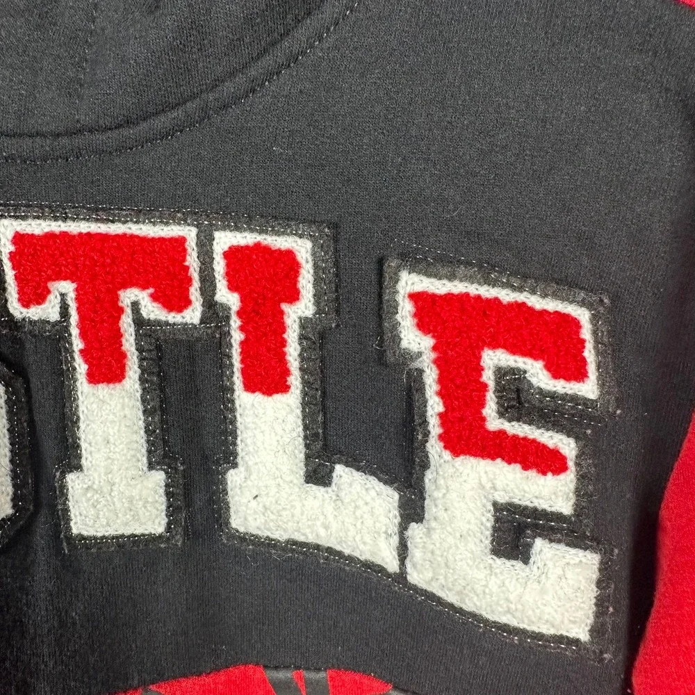 Looney Tunes Taz Hustle Hoodie Kids Medium 8 Red‎ Black Tasmanian Devil Pullover